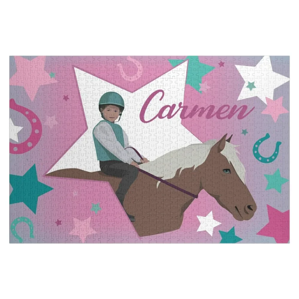 Carmen Turquesa Jigsaw Puzzle Personalized Toys Personalised Toys Wooden Boxes Puzzle