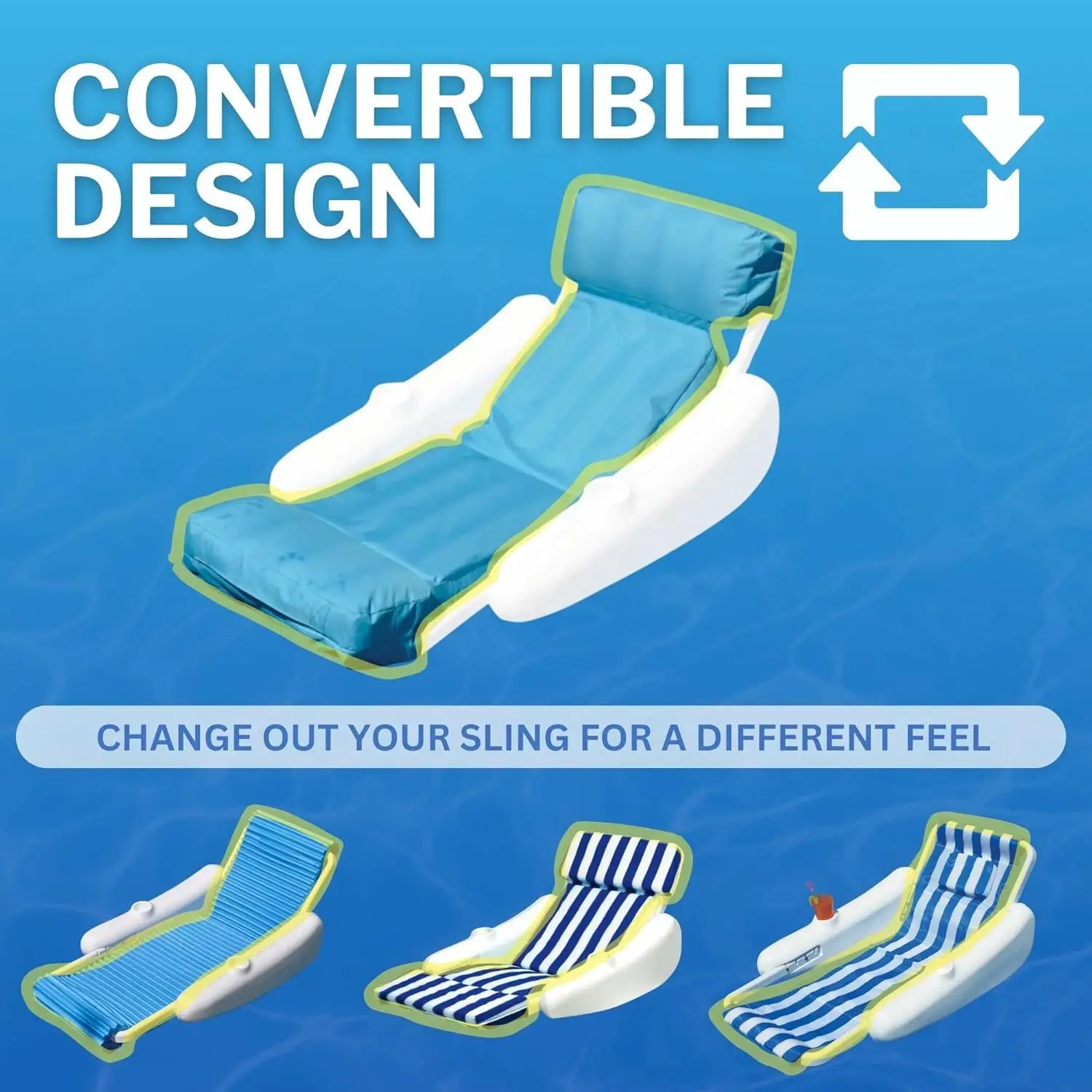 Originale 10025M Sunchaser SunSoft Luxury Lounger Chair Pool Float |