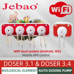 Jebao Water Pump Filter Auto Dosing Pump Automatic Marine Reef Doser 3.1 3.4 MD4.4 WIFI Control 12V 3W 9W  Aquariums Accessoires