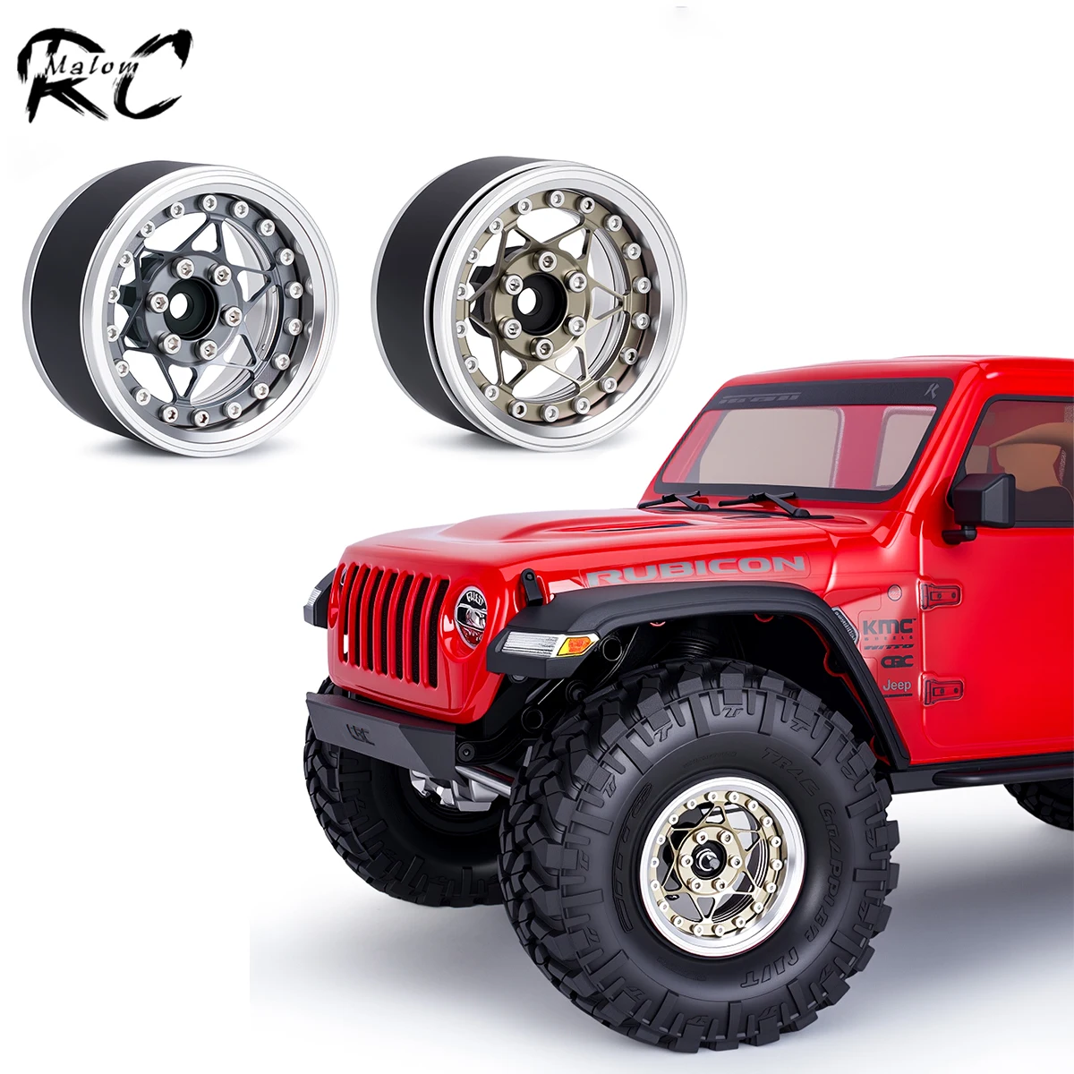 

CNC Aluminum 1.9 Beadlock Rims 4Pcs - Upgrade Parts for TRX4 Axial SCX10 Redcat 1/10 RC Crawler Car