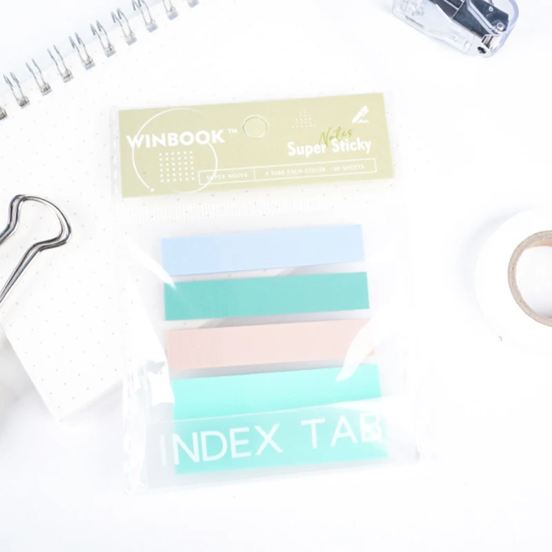 60Pages Multicolor Transparent Writable Book Page Index Stickers Label Stickers Key Points Label Key Points Index Stationery