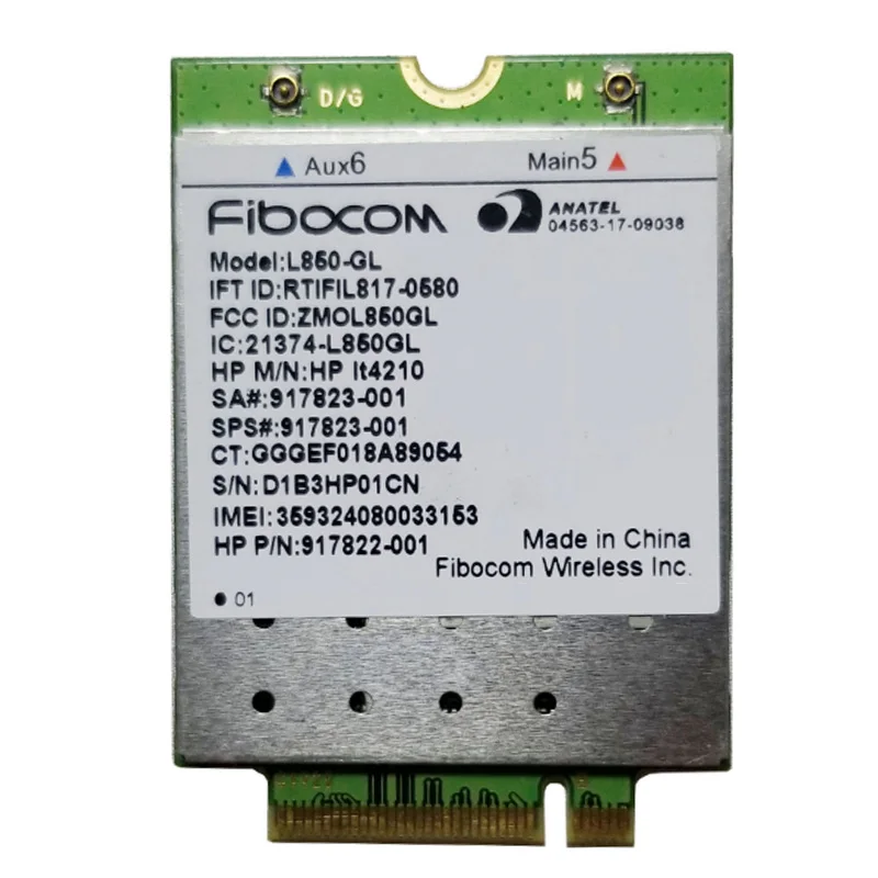 

L850-GL LT4210 FDD-LTE TDD-LTE 4G Card 4G Module SPS,917823-001 for 430 440 450 G5 Notebook