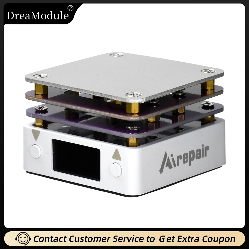 

PD65W 20V Mini Digital Soldering Station Fast Heating Aluminum Plate Dual Display Modes PCB Welding Preheating Tools