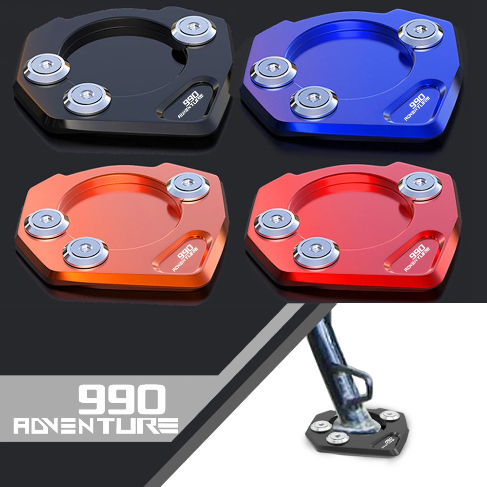 Enduro Foot Side Stand Enlarger Plate Pad Kickstand Extension For Husqvarna 701 SMC Motorcycles For KTM 690 Duke 990 1190 ADV R 