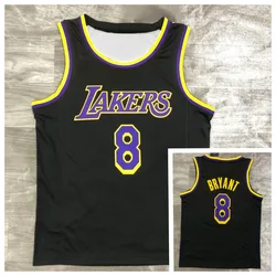 NEW2023 24 Aldult Men Lakers Round Neck No. 24 Basketball Jerseys Nba Uniform Set Primary Game Team Short Sleeve Uniform Trainin