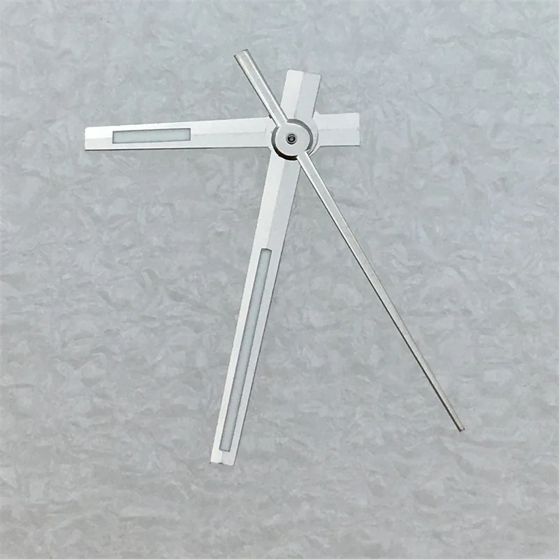 BLIGER 29mm esfera negra verde luminoso azul índice romano con manecillas plateadas adecuado para accesorios de reloj de movimiento NH35 NH36