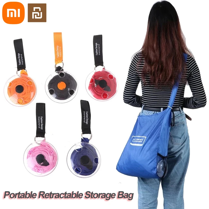 Xiaomi Youpin-Bolsa de almacenamiento telescópica plegable, bolsa portátil de gran capacidad para compras, viaje, Camping, mensajero reutilizable