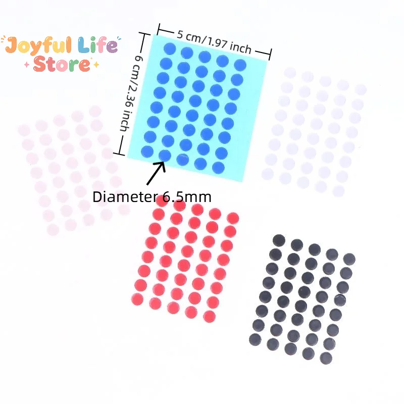 Hot Sale 40Pcs 6.5mm Diameter 0.8mm Thickness Small Dots Universal  For Mouse Foot Glide Feet Sticker