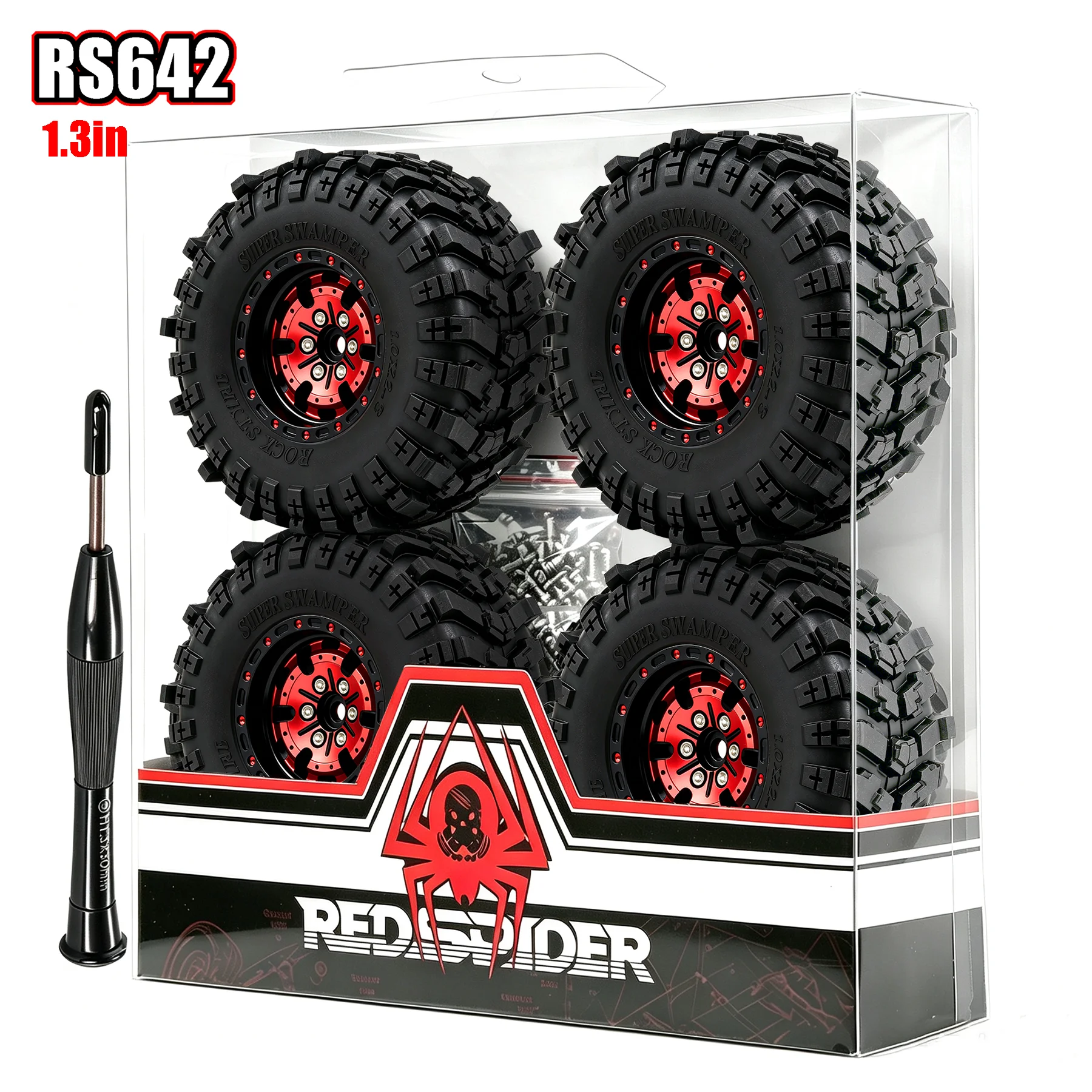 Rc Hobby Crawler - Set di 4 Ruote Beadlock in