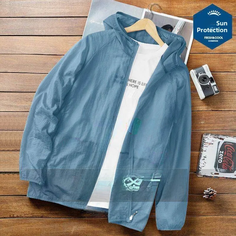 lightweight-breathable-summer-ice-silk-hat-uv-protection-clothing-men's-outdoor-climbing-fishing-large-size-jacket