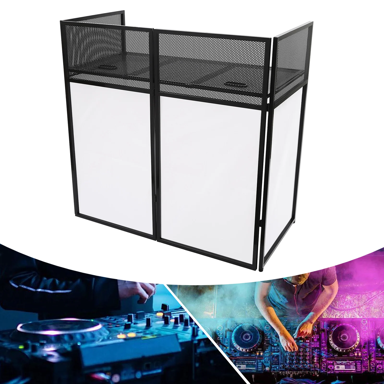 DJ Display Stand, DJ Event Booth Facade, Portable DJ Facade Booth Table, DJ Controller Stand