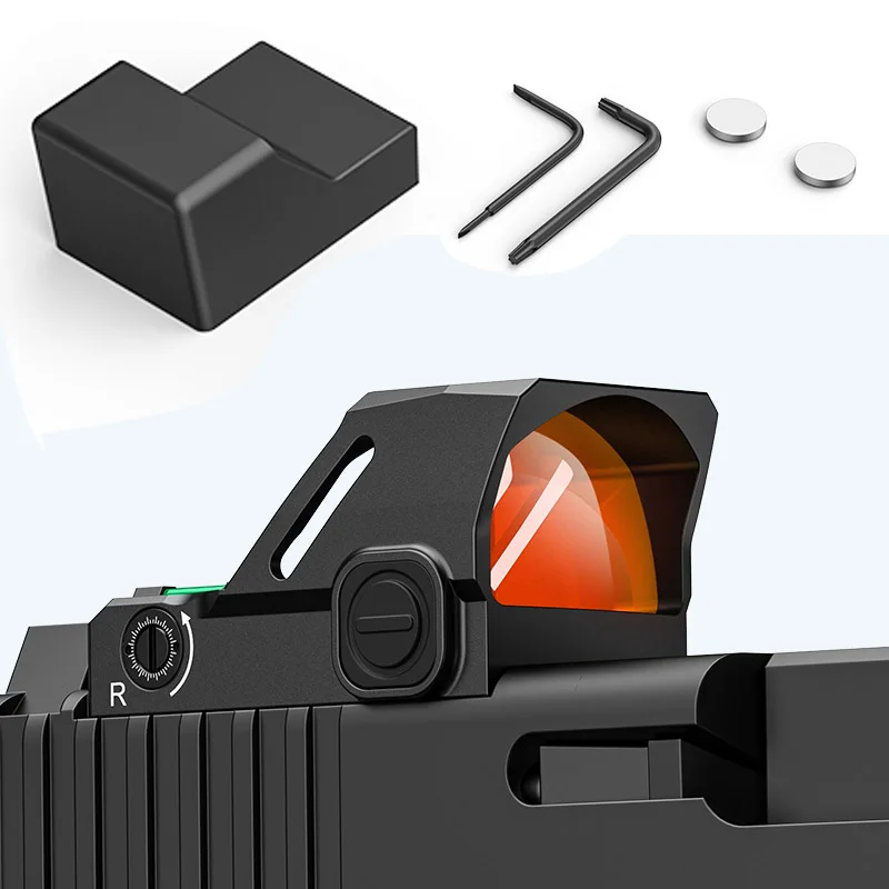 

CVLIFE Motion Awake Red Dot Sight for Pistol Multi-Reticle Reflex Sight with Fiber Optic Adapter for Doctor Cut & Picatinny Rail