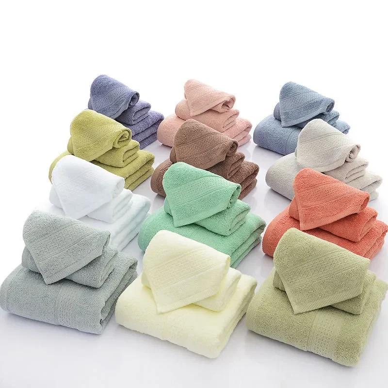 100% cotton face towel absorbent pure hand wash face bath microfiber towel bathroom home hotel adult