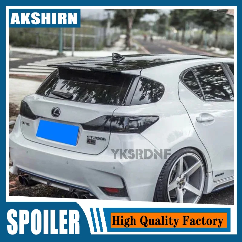 CARBON FIBER Rear Roof Lip Spoiler For Lexus CT200h 2011 2012 2013-2021 Car Rear Trunk Wing Roof Rear Wing Body Kit Accessories