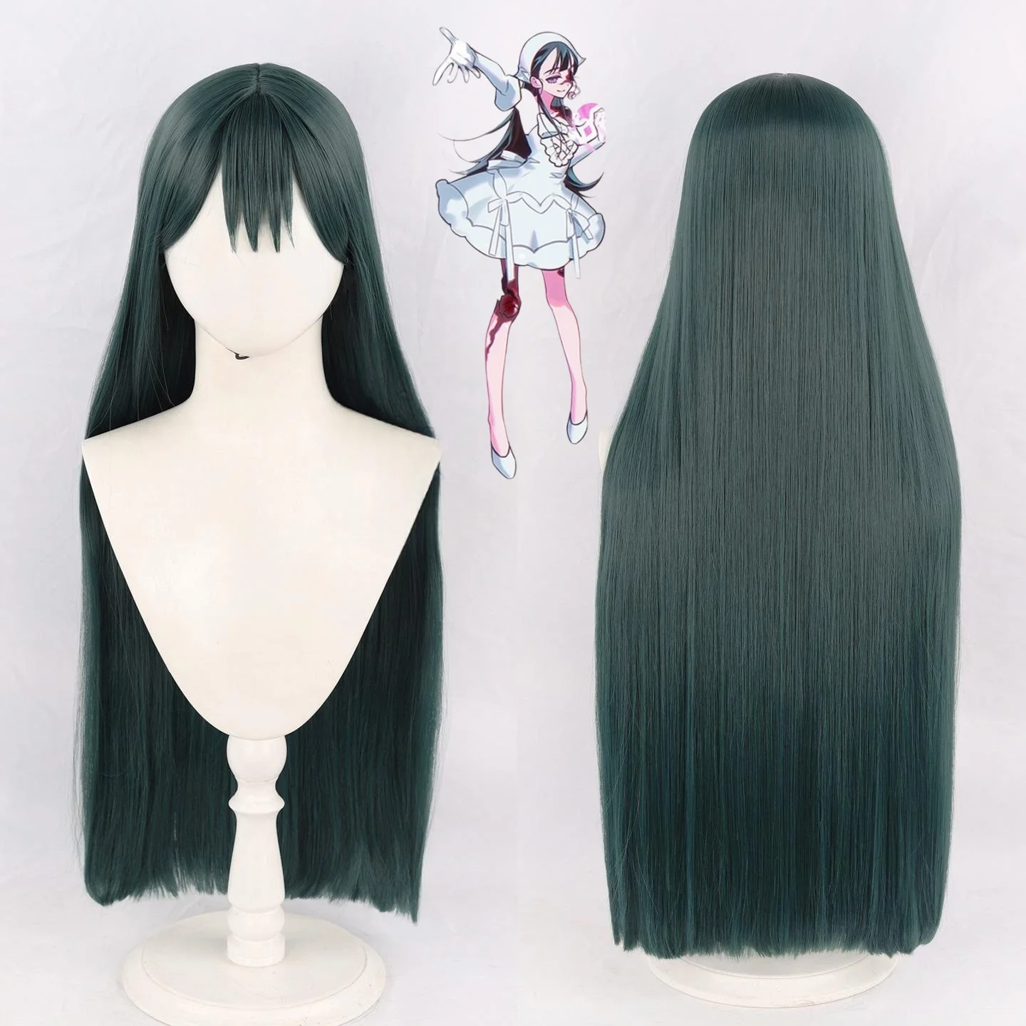 アニメゾンビステージ-スア-コスプレウィッグ-エイリアンステージ-スア-ローズネットウィッグ