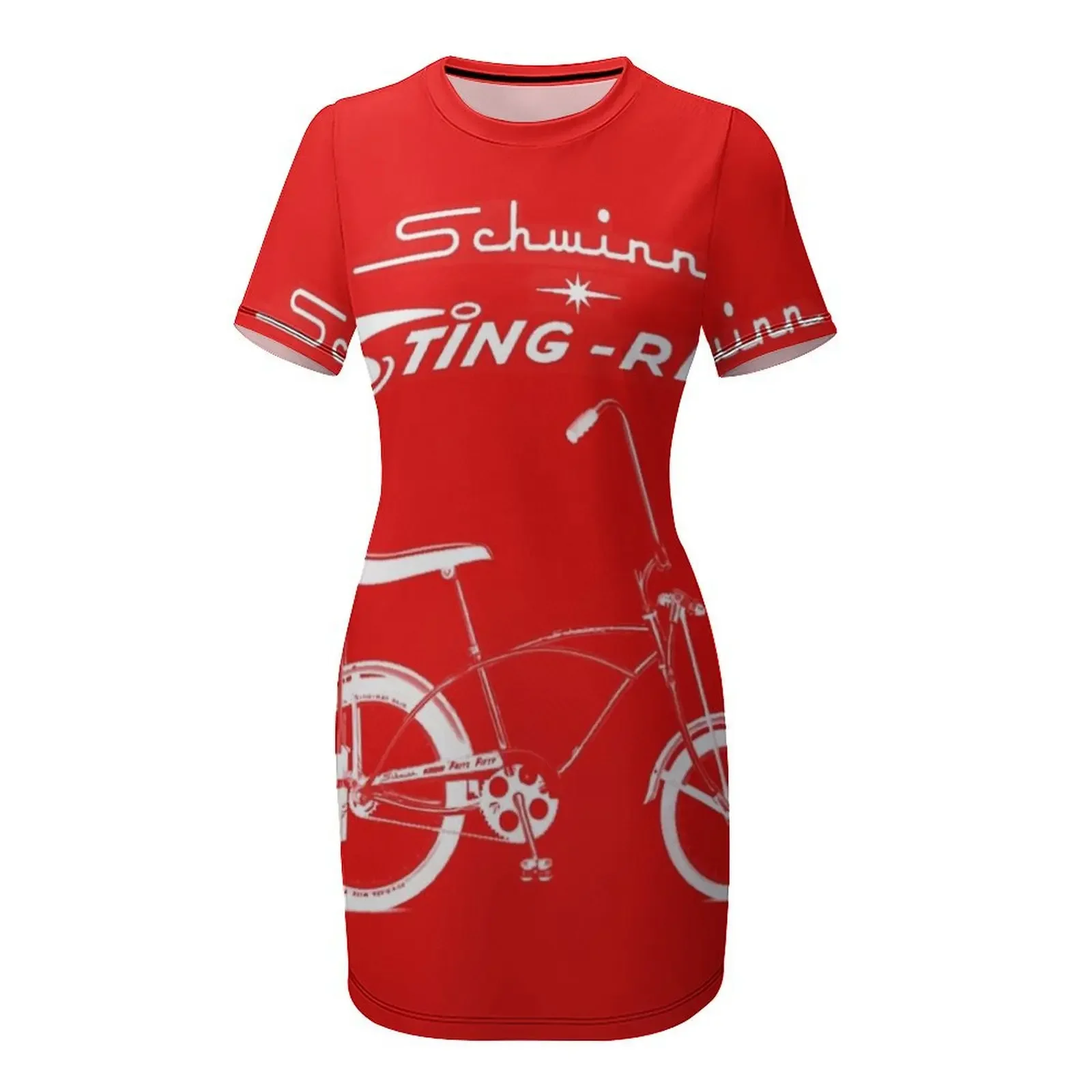 Schwinn Sting-Ray with Bike Short-Sleeved Dress summer women's dress 2025 Dresses prom dress 2025