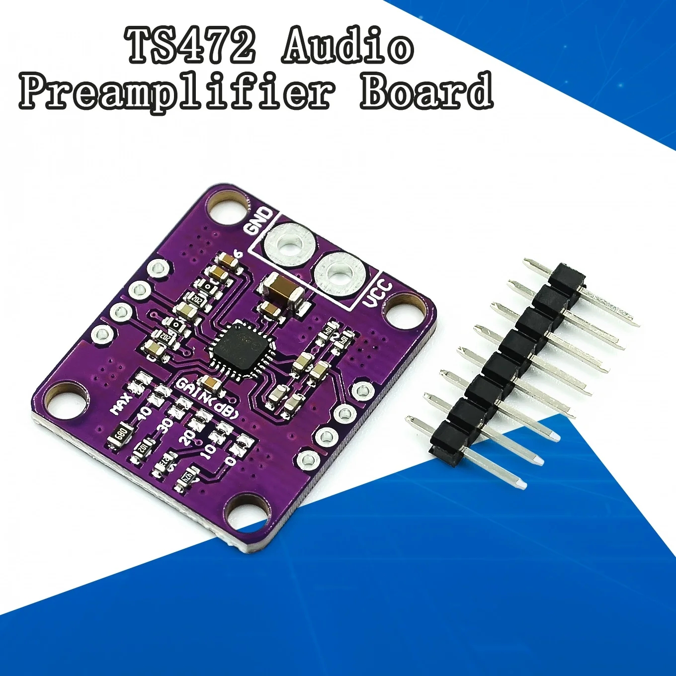 

TS472 Amplifier Module Low Noise Electret Microphone Audio Preamplifier Board With 2.0 V Bias Output PDA audio development board