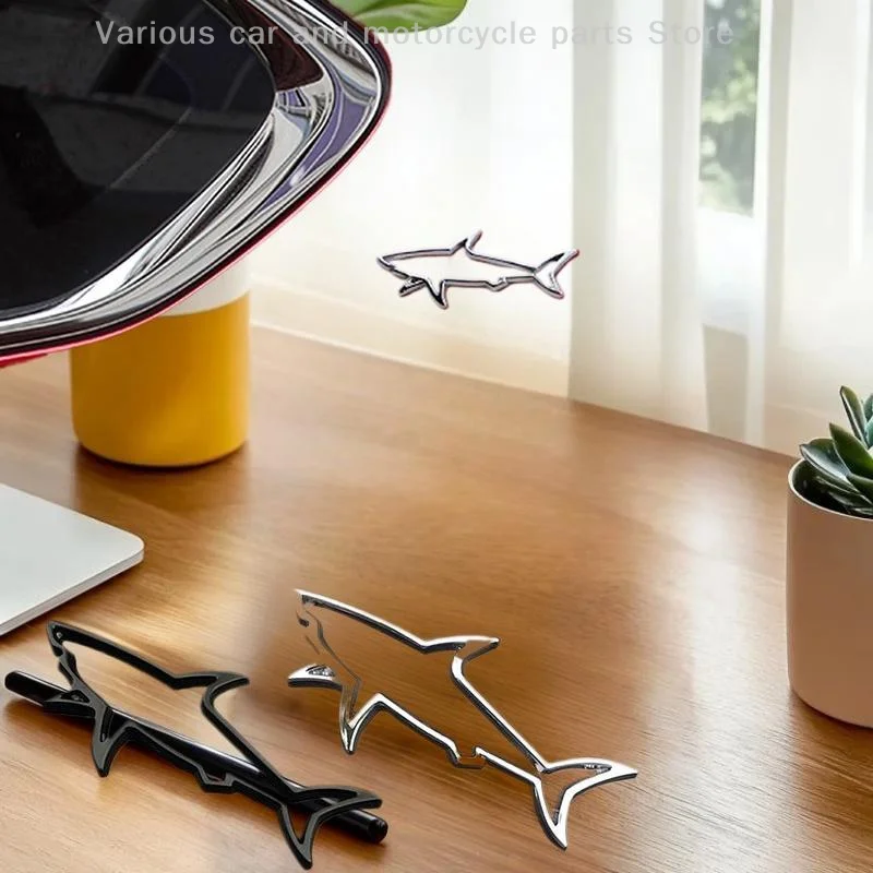 

3D металлическая наклейка для стайлинга автомобилей, полая рыба, акула, эмблема, значок, наклейки, автомобили, мотоцикл, компьютер, крышка топливного бака, аксессуары