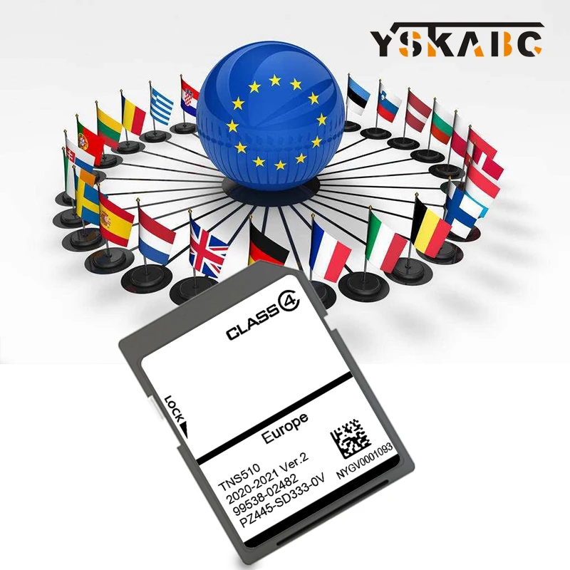 

The Latest and Original Maps of The Whole of Europe Version 2021 for Toyota TNS510 Navigation SD Card PZ445-SD333-0U