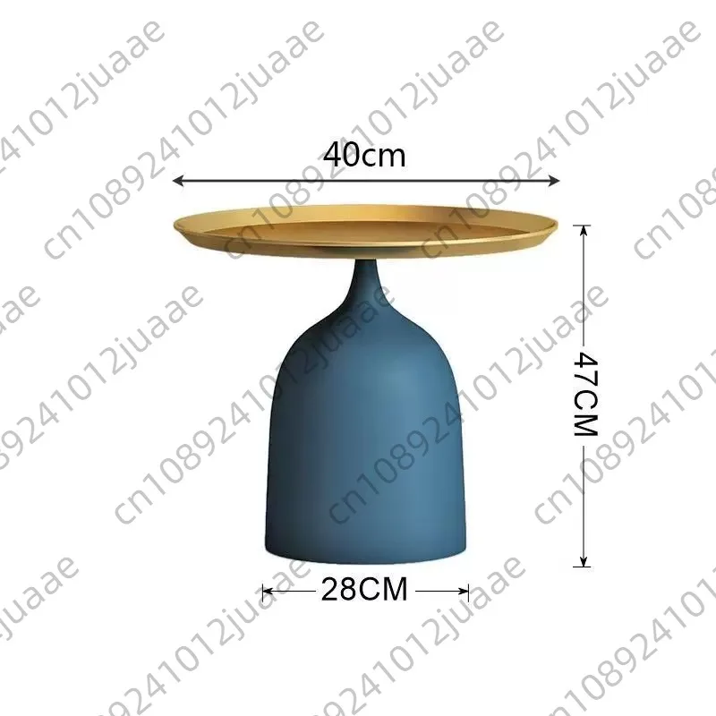 

Custom Nordic Marble Small Side Table Modern Living Room Sofa Corner Simple Creative Iron Golden Coffee