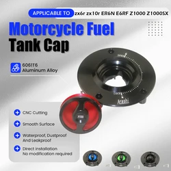 Motorcycle Fuel Tank Caps For KAWASAKI ER6N E6RF Z1000 Z1000SX Z800 Z750 ZZR1400 GTR1400 ZX6R ZX10R VERSYS 1000 ABS