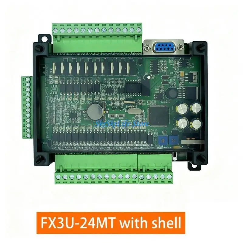 e65e-programmable-control-board-fx3u-24mt-14-digital-input-10-transistors-output-fast-speed-industrial-automation-equipment