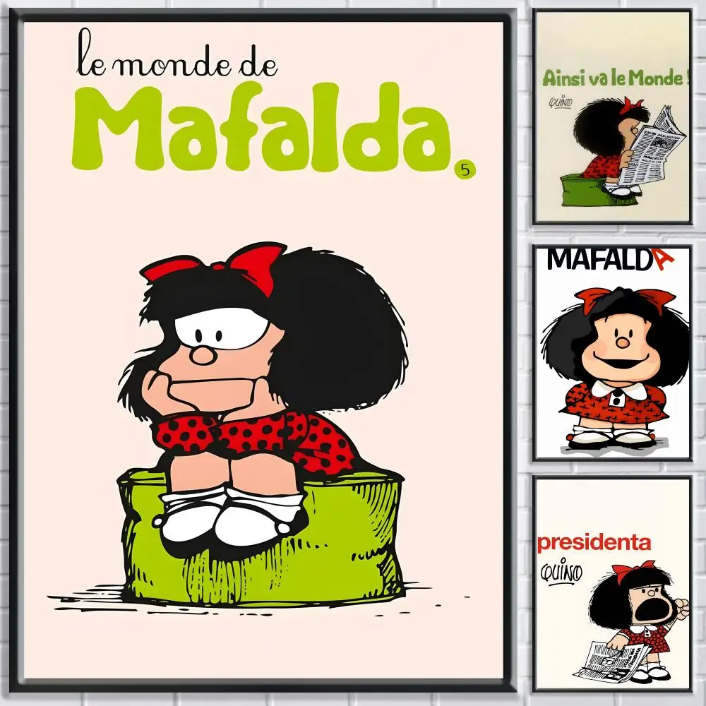 

Anime M-Mafalda Poster Premium Decorative Wall Stickers Living Room Home Dormitory Easy To Install No Damage