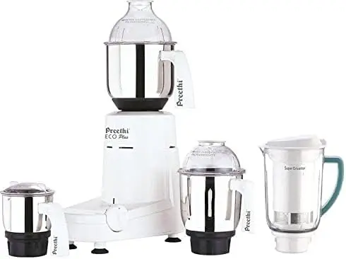 Preethi Eco PLUS 4 Jar Mixer เครื่องบด110โวลต์สีขาว