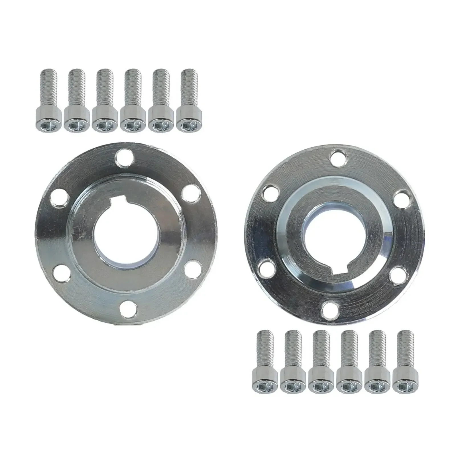 1Set of 2 20mm 6 Stud #35 Sprocket Hub Flange Adapter For Go Kart Mini Bike Trike 45 # steel  material