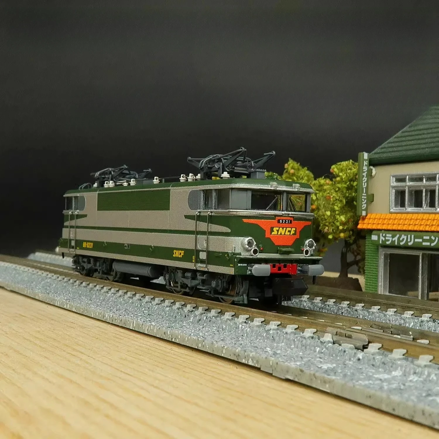 

N Scale 1/160 Train Model BB9200 Electric Locomotive with Digital Sound Effects Green Color 16693 Realistic Model Boys' Toy Gift