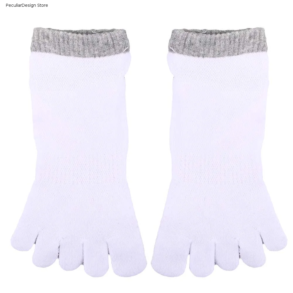 Men Short Anti-slip Cotton Invisible Mesh Five-Finger Socks Mesh Socks Men's Socks Five Toe Socks