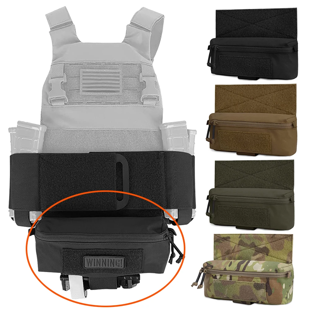 Tactical Vest Dangler Drop Pouch Mini Abdominal Dump Drop Pouch Fanny Pack for JPC CPC LBT D3CR MK3 MK4 Plate Carrier Storage