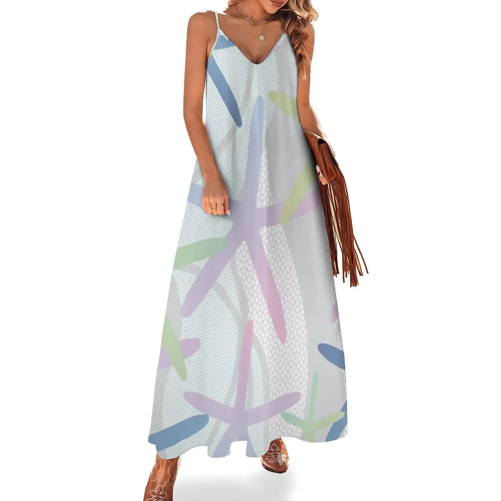 

Original starfish design Sleeveless Dress Women's summer skirt beach dresses