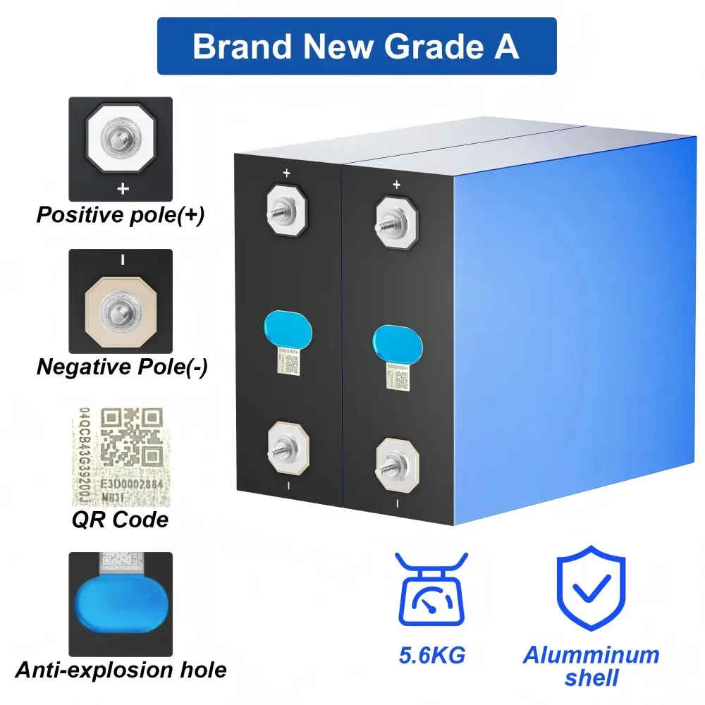 

CATL 3.2V 314Ah Lithium Ion Battery Grade Prismatic Solar System Power 280ah 310ah 320ah 340ah 280K MB31 MB30 LiFePO4 Battery