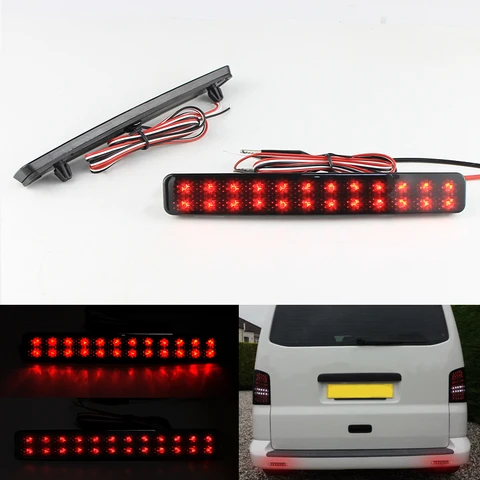 2 шт. светодиодный отражатель заднего бампера для VW T5 Transporter для Multivan 2003-2011, задний стоп-сигнал, стоп-сигнал, противотуманная фара