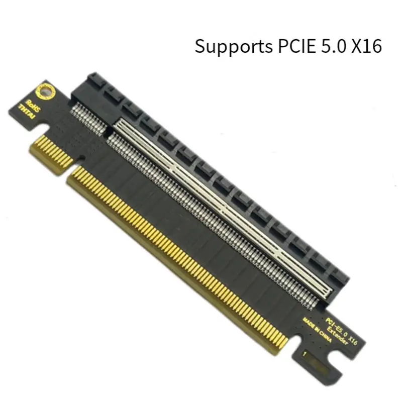 ABRI-PCI-E To PCI-E 16X Convert Adapter - 180 Degree Slot Connectors, Supports PCI Express 5.0 X16 Gen3-5