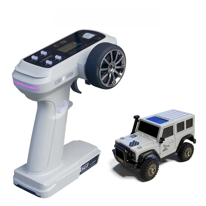 LDARC X43 voiture sur chenilles RC 1:43 Simulation RC temps plein RTR 4WD télécommande Mini véhicule d'escalade jouets pour enfants adultes