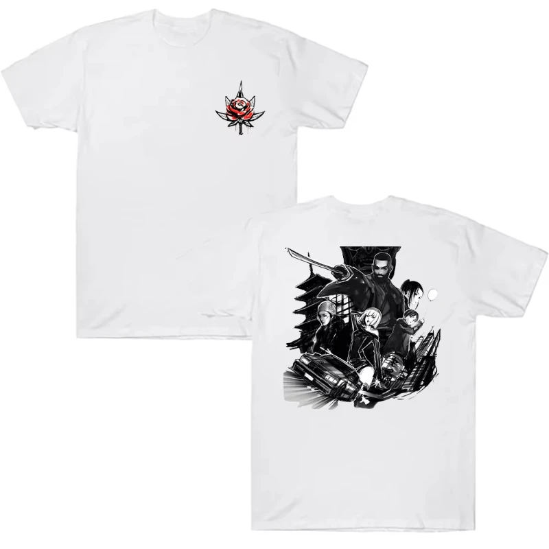 Eladio Carrión Rose Album Tee Men Women Fashion Hip Hop Street T-shirts Casual Loose Oversized Tops Cotton High Quality T Shirt