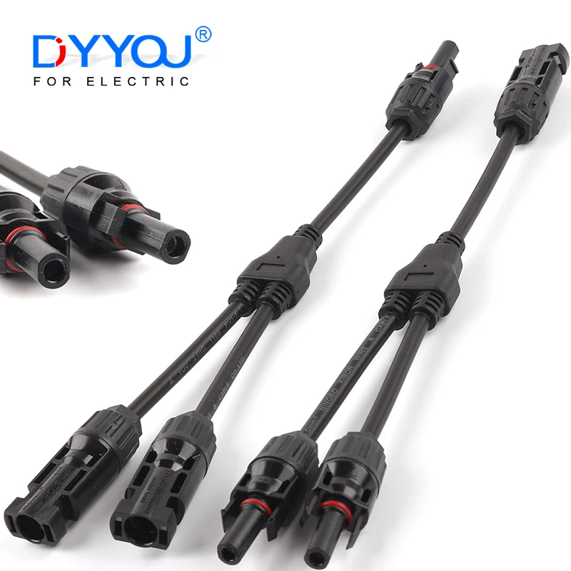 2Y/3Y/4Y Solar Photovoltaic Panel Adaptor Cable Connector Y Type Five Way Plug Parallel Connection Of Battery Plate Assembly Kit