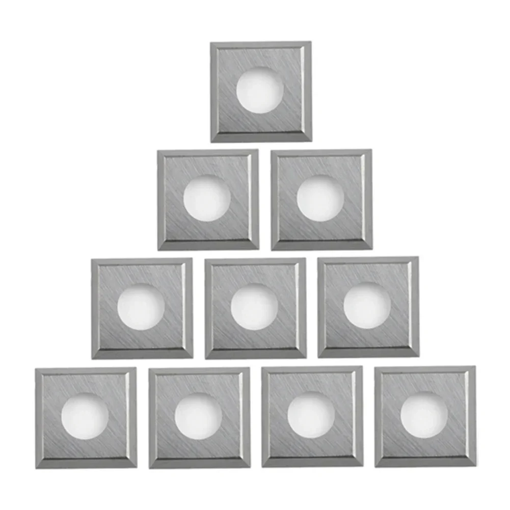 10 pezzi frese per inserti quadrati in metallo duro utensili per tornitura del legno 11x11x2.0mm R50 lame di fresatura di ricambio per utensile per tornitura del legno del tornio