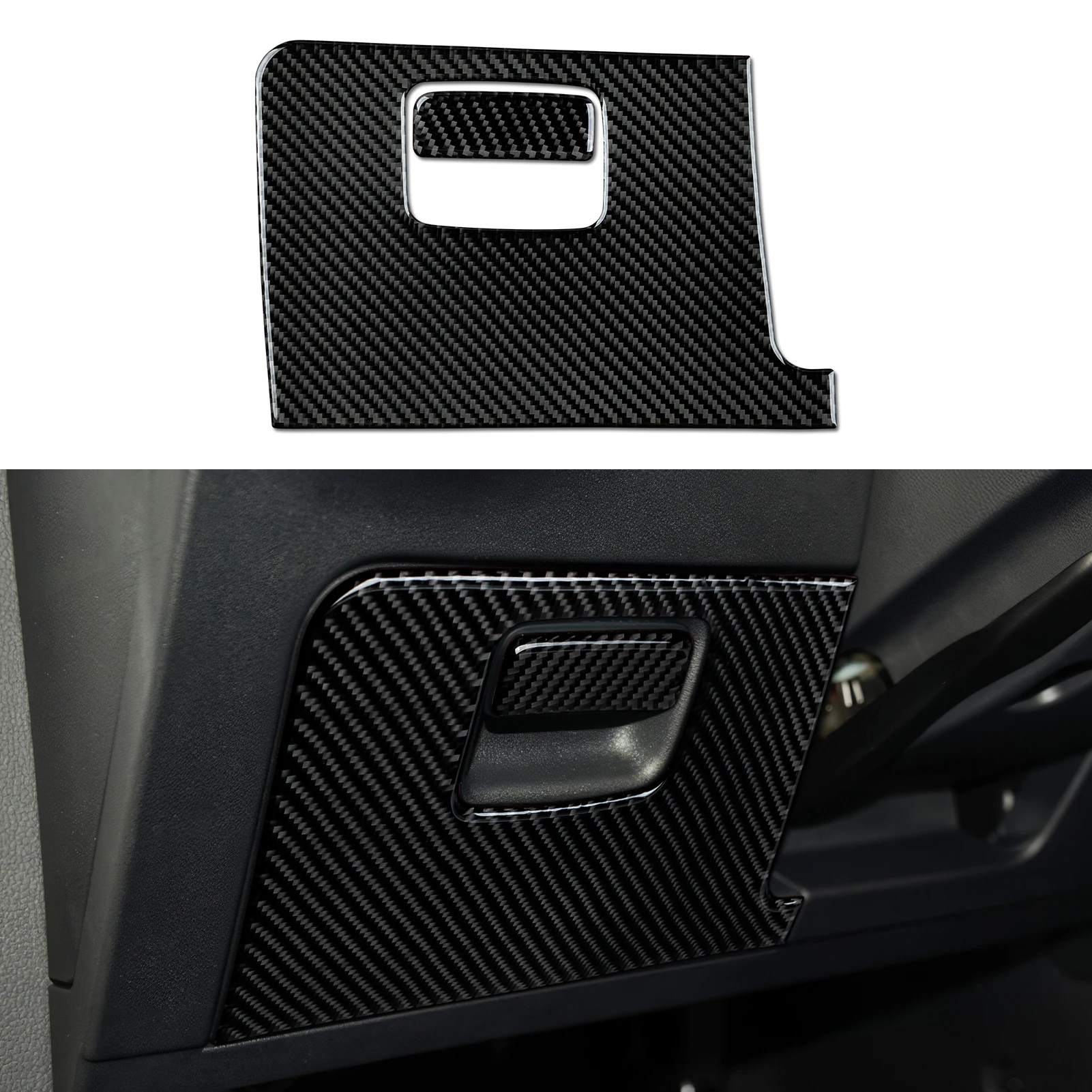 Für VW Golf VII MK7 GTE GTI R Variante Auto Fahrer Lagerung Box Panel Schützen Carbon Fiber Innen Aufkleber Trim Zubehör