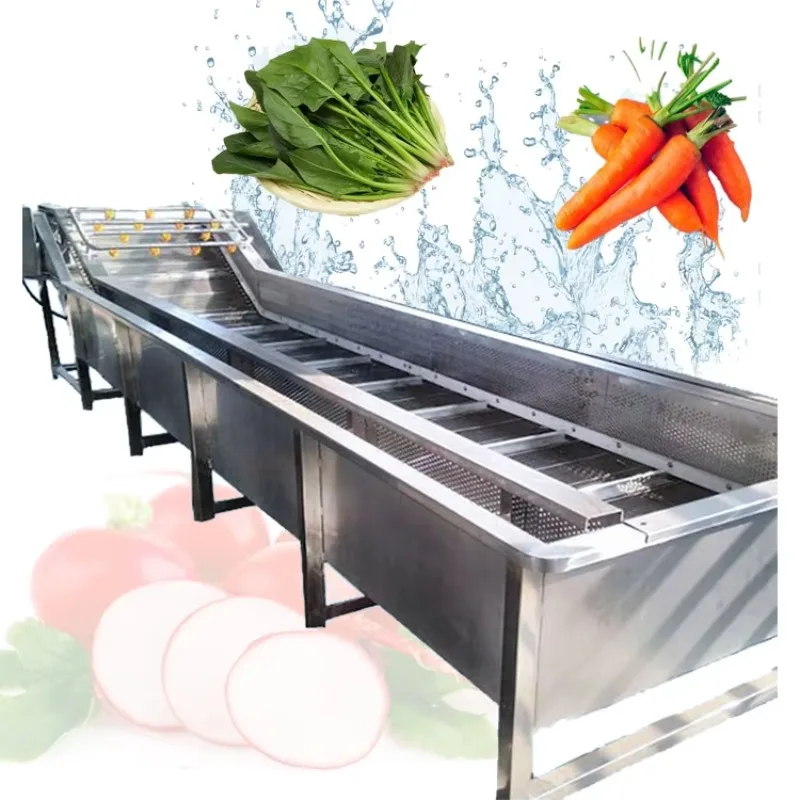 

Automatic Continuous Fruit Vegetable Bubble Washing Machine and Sorting Machine Vegetable Washing Machine