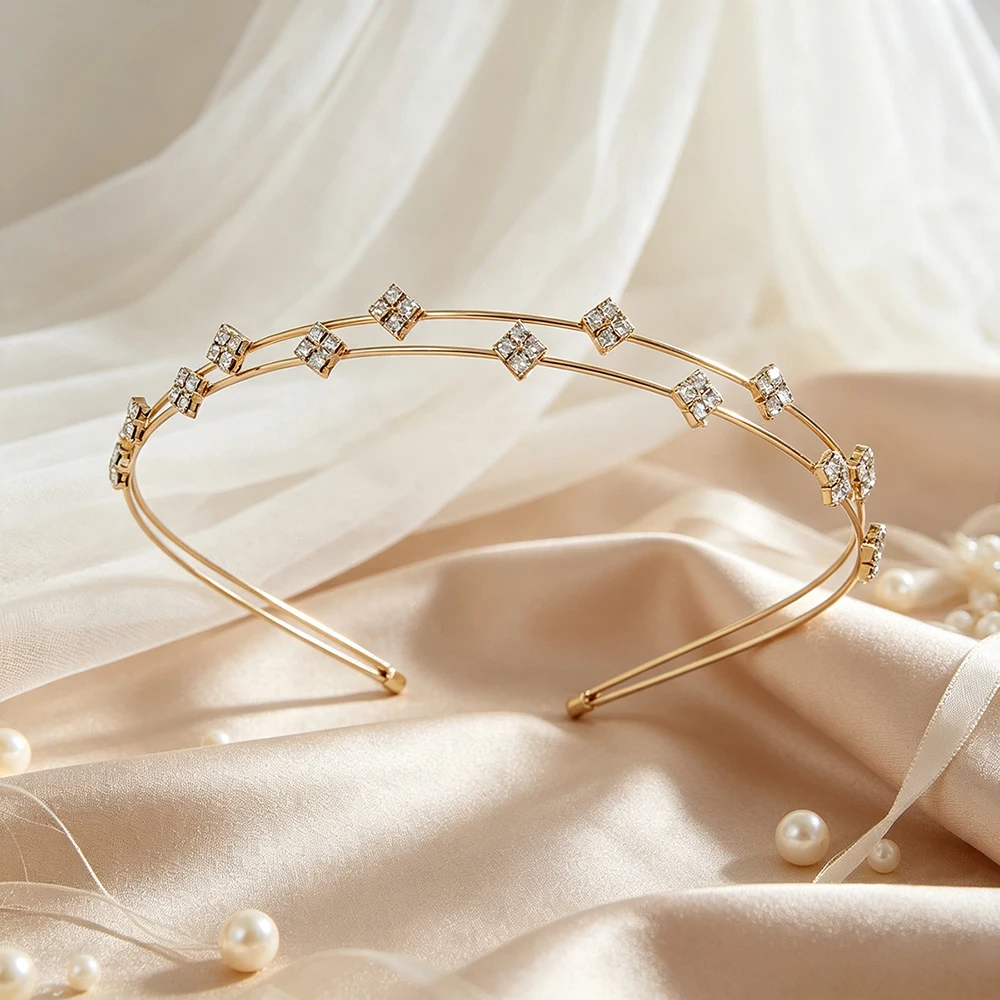 2026 Cross-border Minimalist and Elegant Headband: Alloy Headpiece for Everyday Wear, Parties and Performances