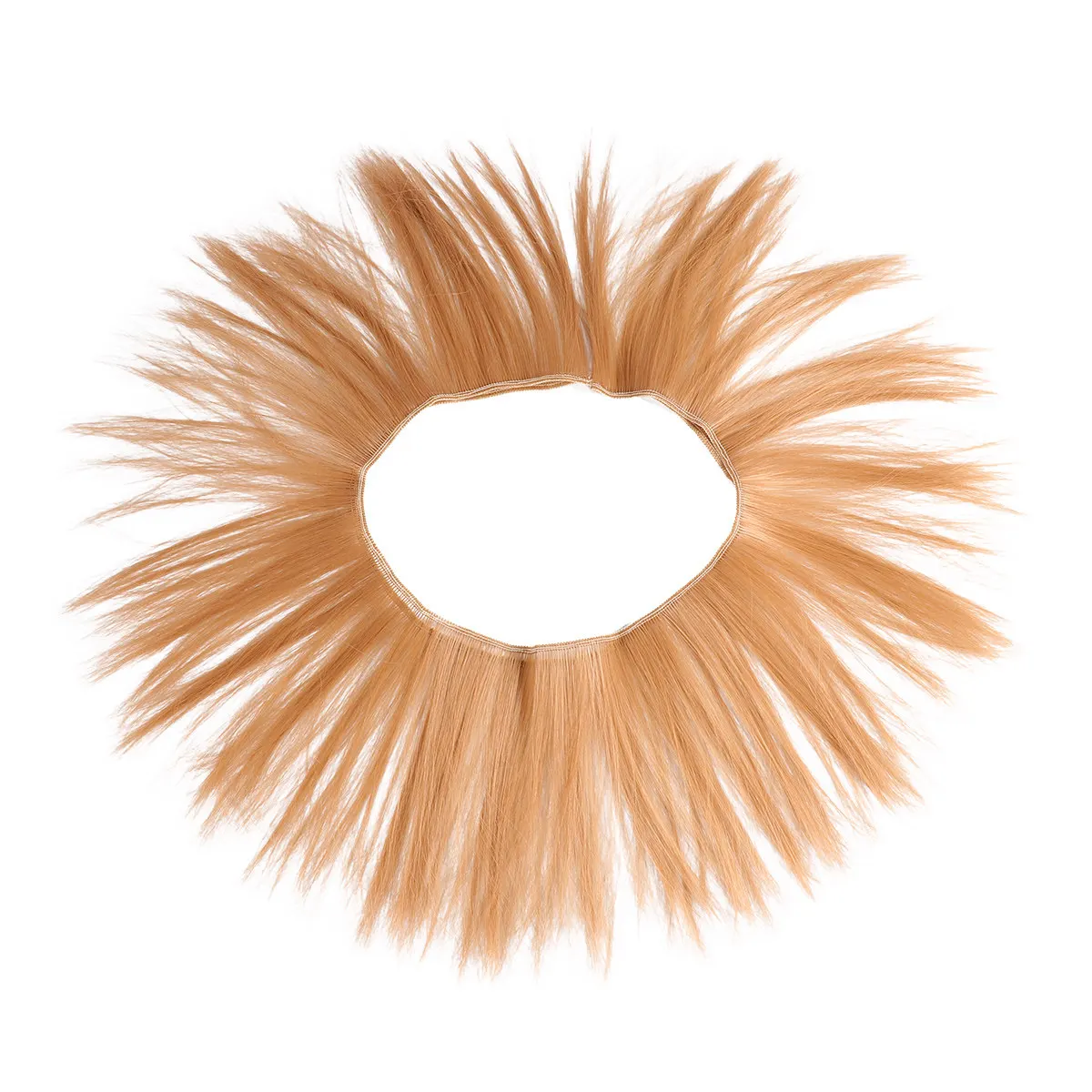 5Pcs 15cm High Temperature Silk Straight Hair Set Mini Hairpiece for DIY Hair Repair Extensions DIY