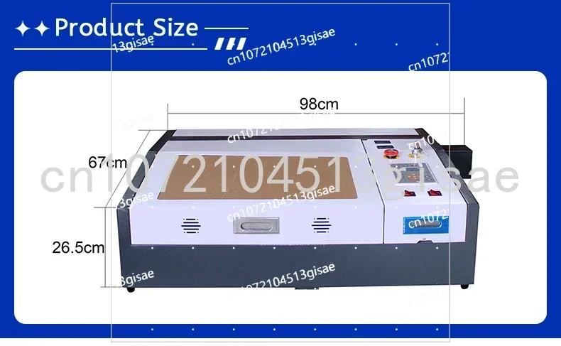 K4040 Laser Engraving Machine 50W Button Control Operation Panel Precision Plotter High Quality