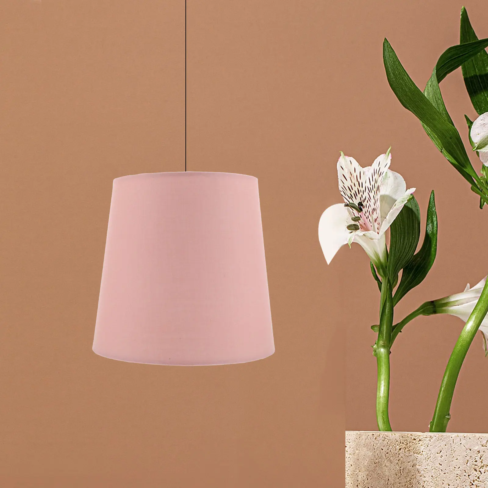 

Natural Linen Cone Lampshade Handcrafted Fabric Bell Table Lamp Shade Bedside Lamp Cover Warm Light Diffusion Stylish Bedroom