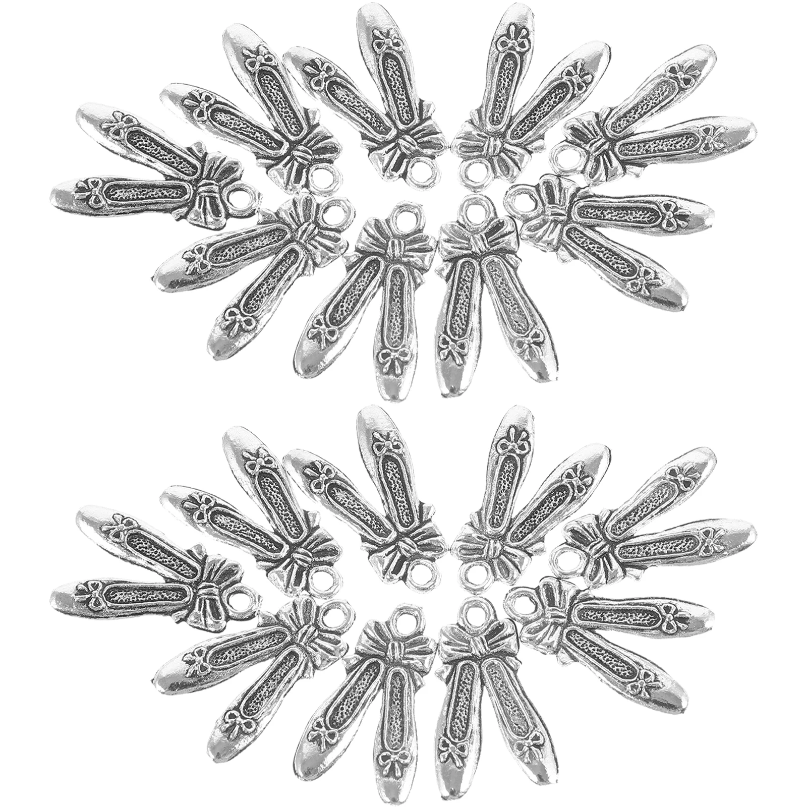 

50 шт. металлических подвесок в виде балетных туфель для изготовления украшений своими руками, уникальные модные подвески, унисекс, для цепочек на ключицы