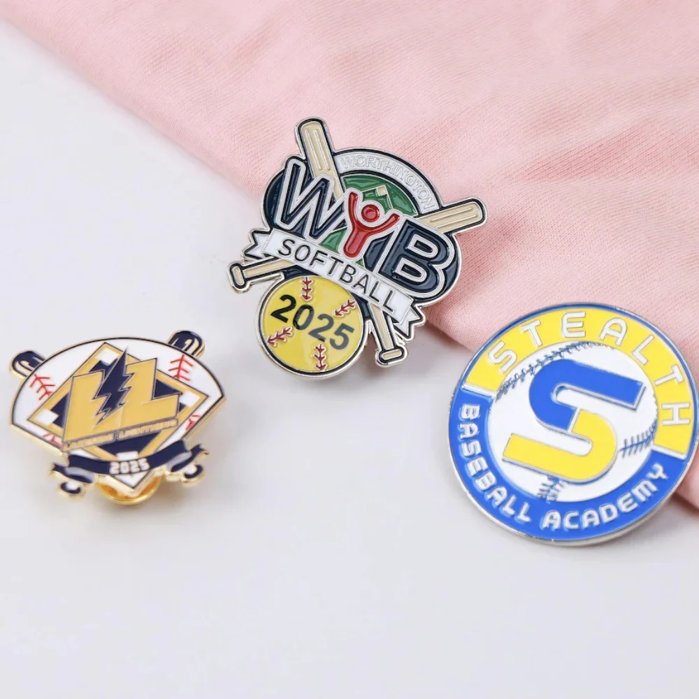 Custom Company Logo Picture Brooch Personalized Club Sign Picture Colors Brooch Family Crest Badges Stainless Steel Jewelry