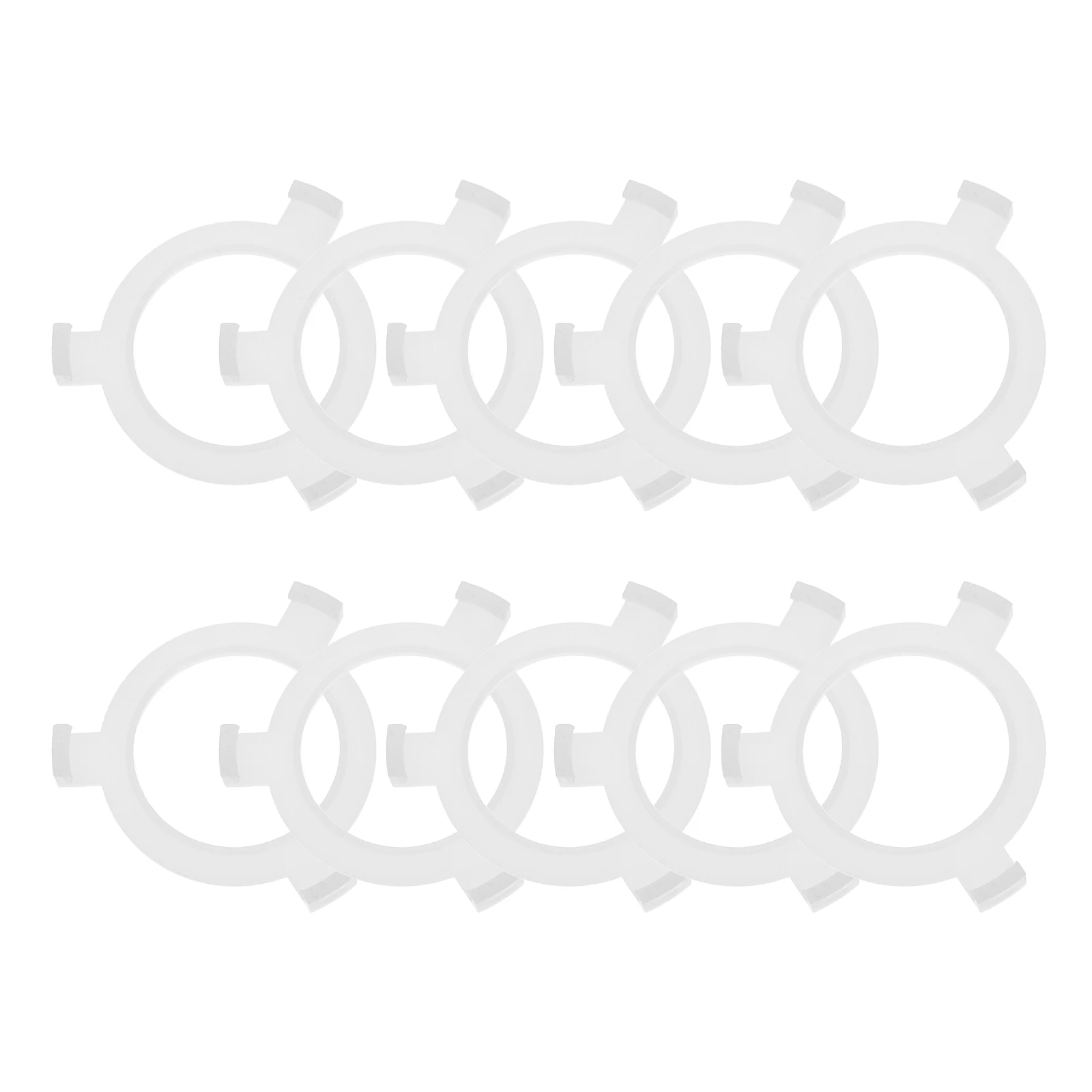 

10 Pcs E27 to E26 Adapter Ring Plastic Iron Lamp Parts Holder Shade Reducer Replacement Versatile Design Easy Installation Broad