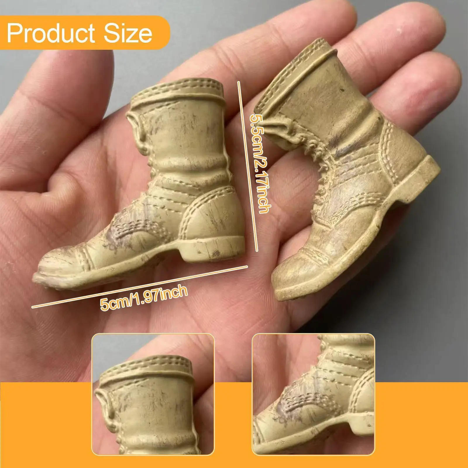 Bottes mi-mollet à l'échelle 1/6, chaussures à talons bas, accessoires de déguisement de poupées rétro, chaussures de travail pour Costume de figurines d'action féminines de 12 pouces